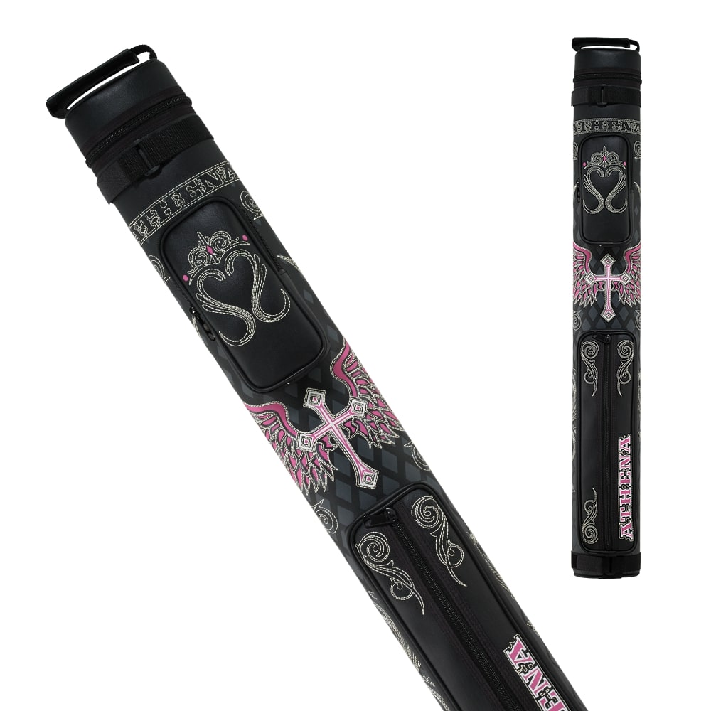 Athena ATHC06 2x2 Hard Embroidered Cue Case