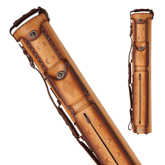 Instroke IST35 Tooled 3x5 Leather Case Rust